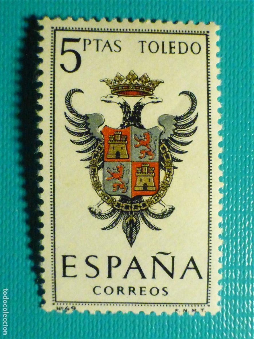 Sellos: SELLO - ESPA&Ntilde;A - CORREOS - Escudo de Toledo - 5 Pts - A&ntilde;o 1966 - EDIFIL 1696 - Nuevo
