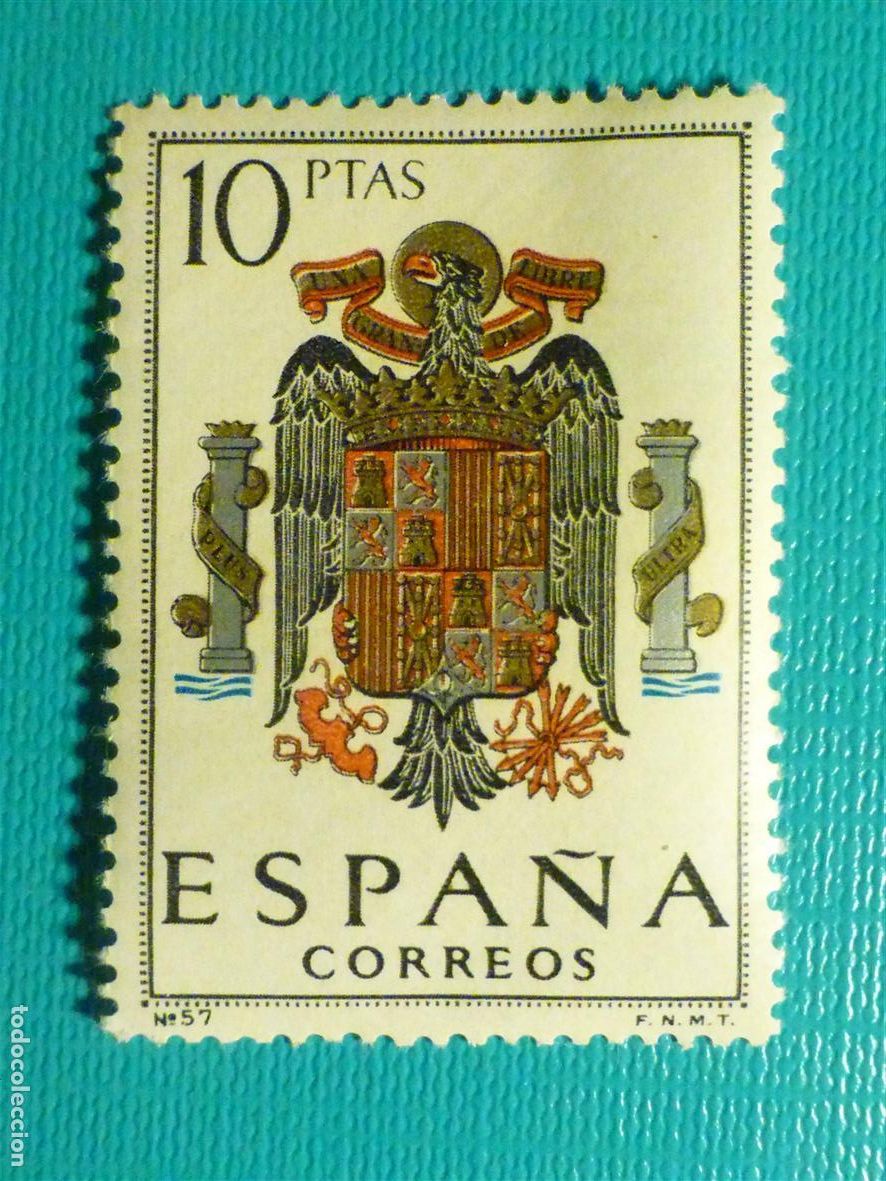 Sellos: SELLO - ESPA&Ntilde;A - CORREOS - Escudo de Espa&ntilde;a - 10 Pts - A&ntilde;o 1966 - EDIFIL 1704 - Nuevo