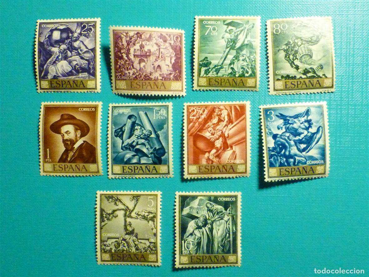 Sellos: Sello Espa&ntilde;a Correos, Serie Completa Jose M&ordf; Sert, A&ntilde;o 1966, EDIFIL 1710 al 1719 - Nuevos