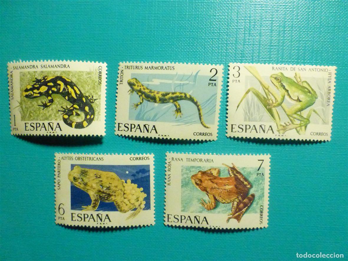 Sellos: Sello Espa&ntilde;a Correos, Serie Completa Fauna Hisp&aacute;nica - A&ntilde;o 1975, Edifil 2272 al 2276 - Nuevos