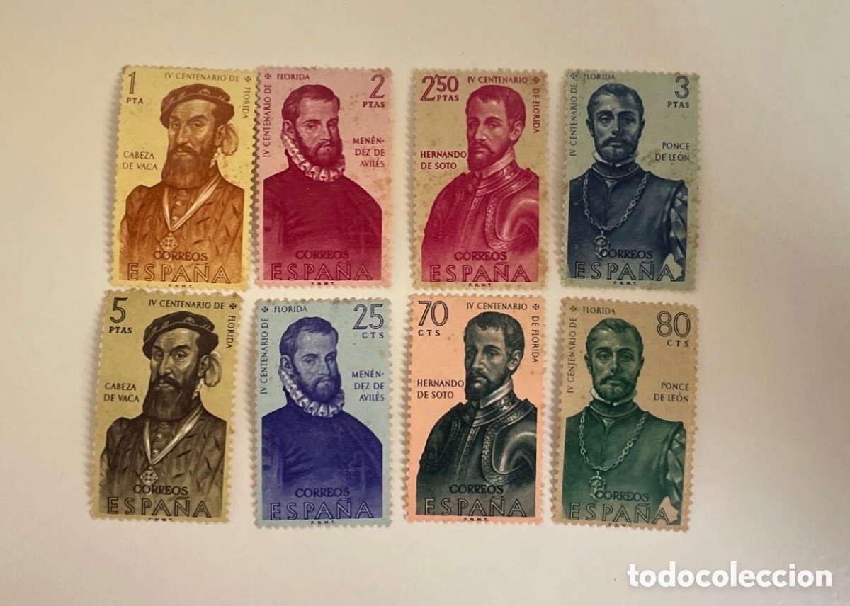 Sellos: Espa&ntilde;a 1960. Edifil 1298 al 1305