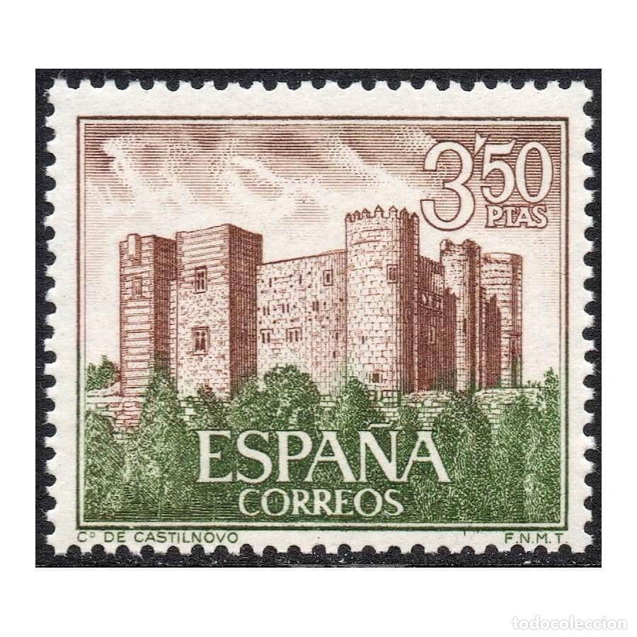 Sellos: Espa&ntilde;a 1969 [SLL] Castillos de Espa&ntilde;a. Castilnovo (Segovia) (MNH)