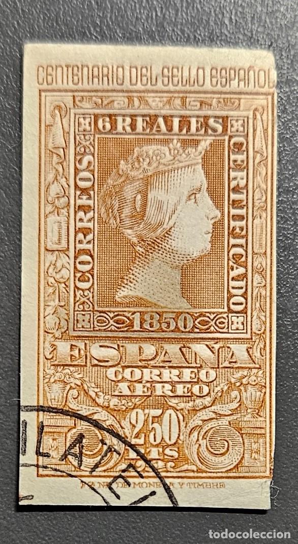 Sellos: Espa&ntilde;a A&ntilde;o 1950. Centenario del sello espa&ntilde;ol Edifil 1080 usado