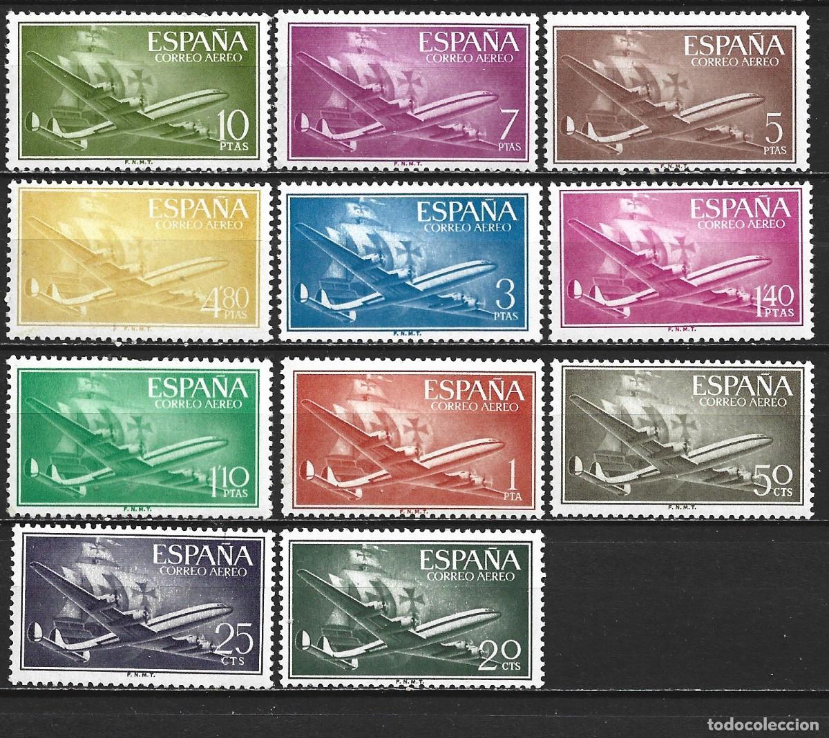 Sellos: ESPA&Ntilde;A EDIFIL NUM. 1169/1179 ** SERIE COMPLETA SIN FIJASELLOS