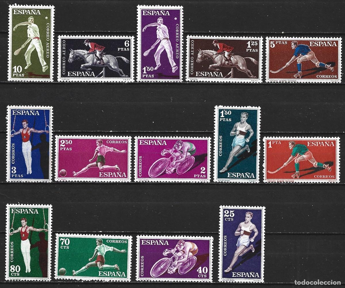 Sellos: ESPA&Ntilde;A EDIFIL NUM. 1306/1319 ** SERIE COMPLETA SIN FIJASELLOS