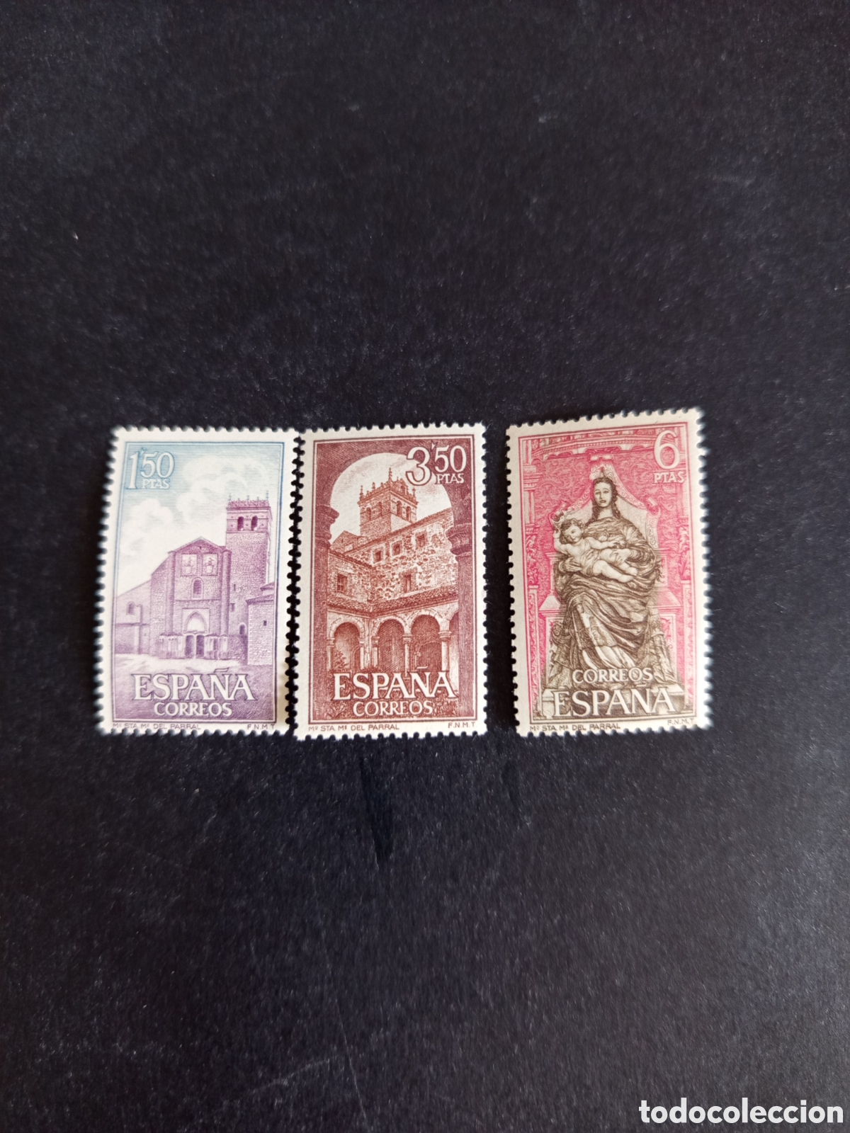 Sellos: Espa&ntilde;a, 1968. Monasterio de Sta. Mar&iacute;a del Parral. Ed. 1894/6. Completa en nuevo. Pedido m&iacute;nimo 3 &euro;