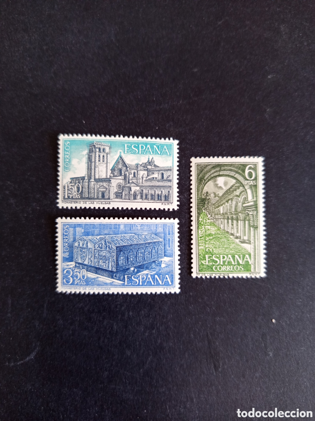 Sellos: Espa&ntilde;a, 1969. Monasterio de Las Huelgas. Ed. 1946/8. Completa en nuevo. Pedido m&iacute;nimo 3 &euro;. Ver fotos