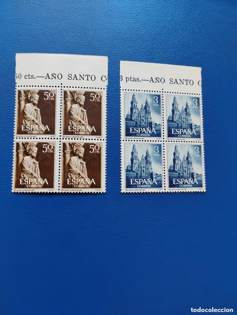 Sellos: SELLOS ESPA&Ntilde;A A&Ntilde;O 1954 1130/1131 - A&Ntilde;O SANTO COMPOSTELANO - NUEVOS - BLOQUE DE 4 - VER FOTOGRAFIAS