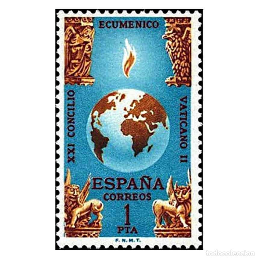 Selos: Espa&ntilde;a 1965 [SLL] Clausura Concilio Vaticano II (MNH)