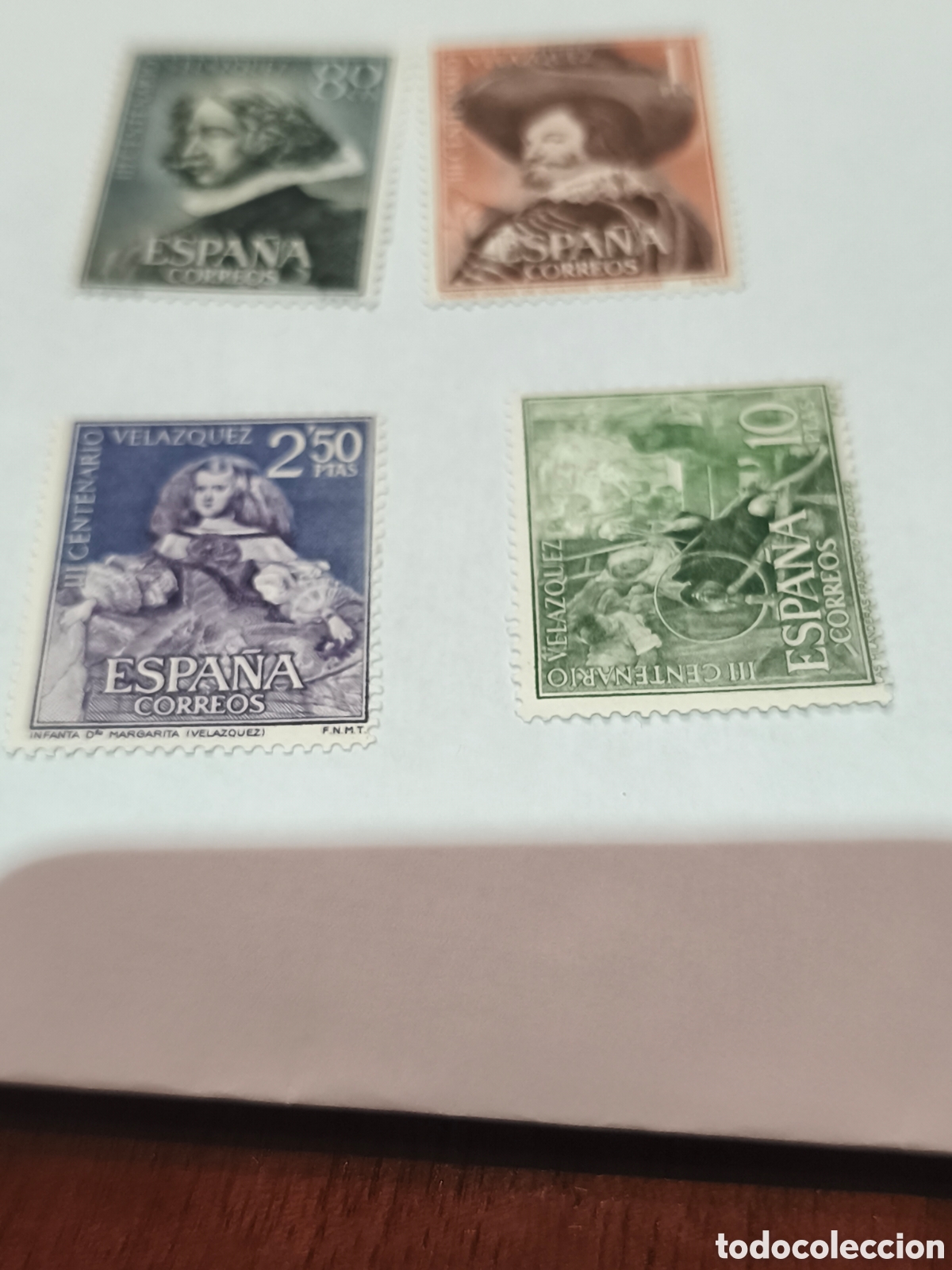 Sellos: Serie completa Espa&ntilde;a Vel&aacute;zquez nuevas con goma** ,muy escasa ver imagened