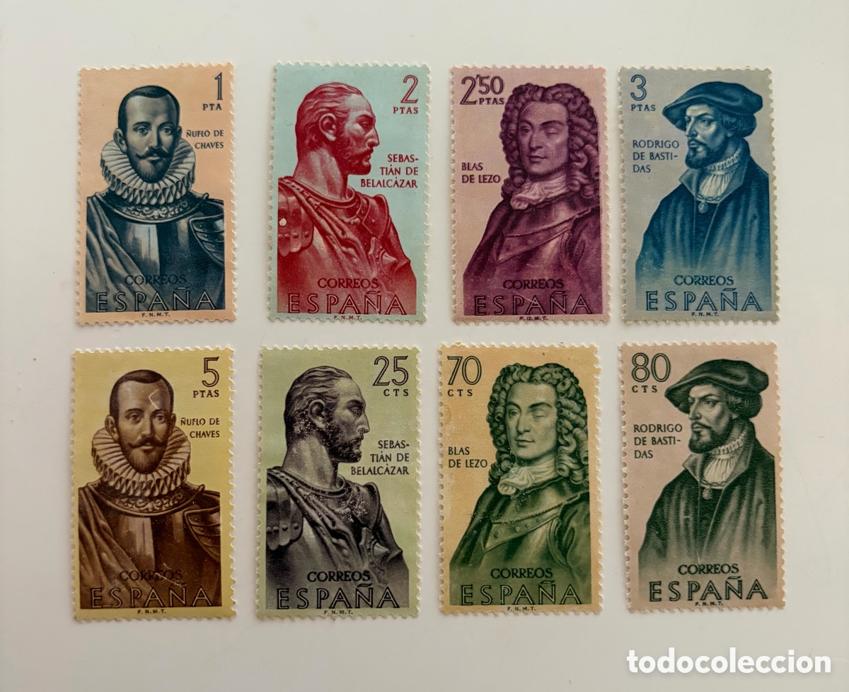 Selos: Espa&ntilde;a 1961 Edifil 1374-1381