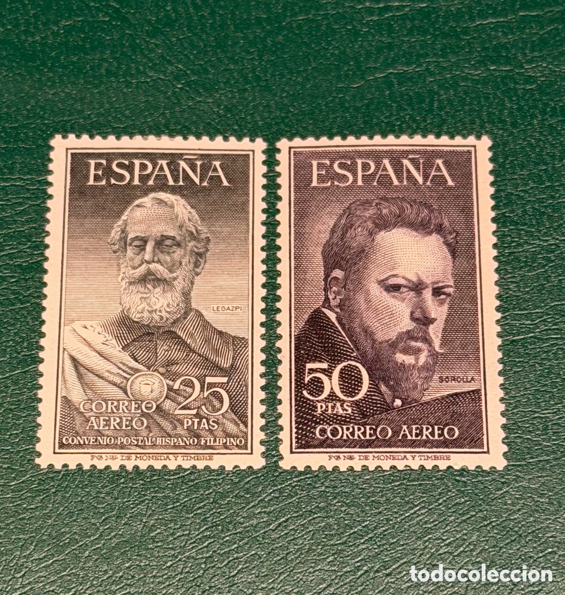 Selos: Legazpi y Sorolla 1953 * Nuevos con se&ntilde;al fijasellos