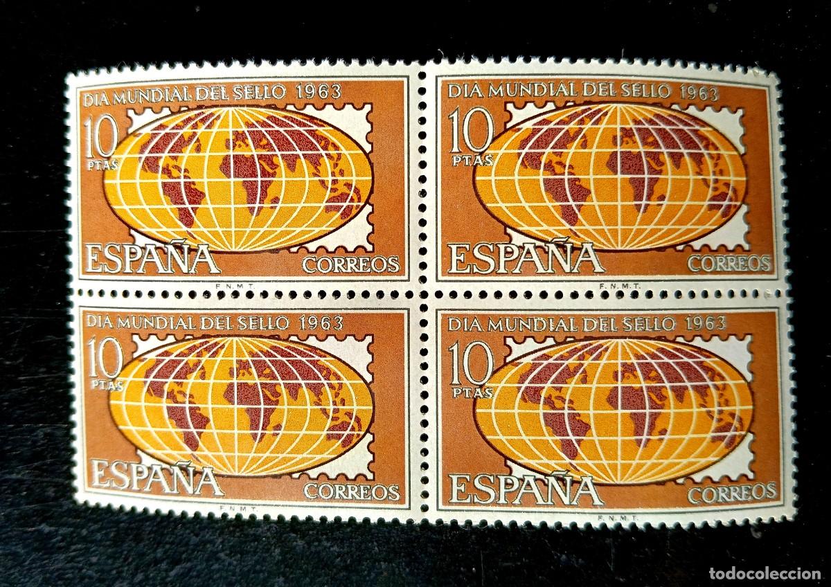 Selos: ESPA&Ntilde;A 1963 - EDIFIL 1511 - DIA MUNDIAL DEL SELLO - BLOQUE 4 SELLOS