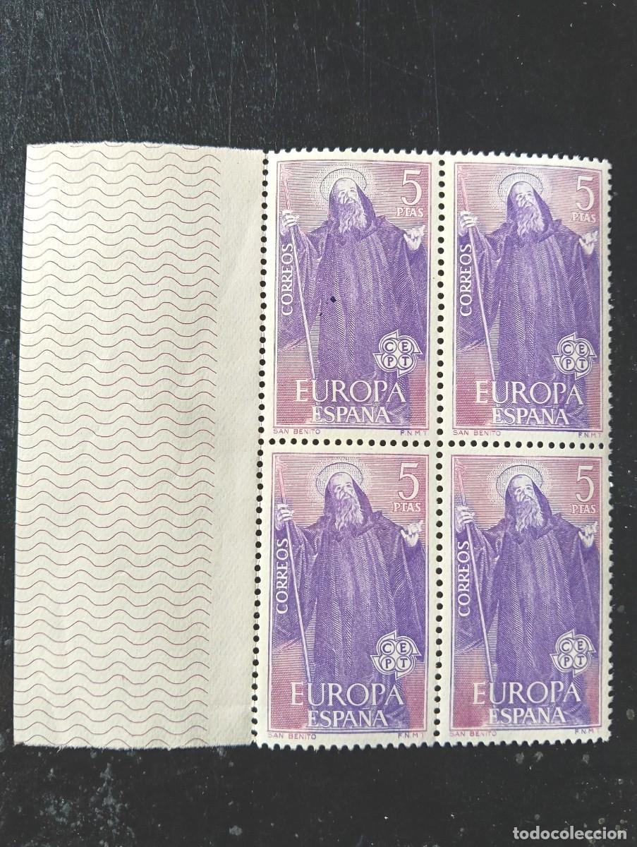 Selos: Serie Europa - ESPA&Ntilde;A - San Benito - Edifil 1676 - BLOQUE 4 SELLOS