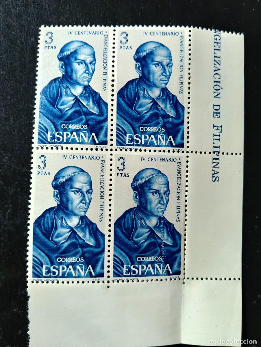 Francobolli: ESPA&Ntilde;A 1965 - Edifil 1694 - PADRE URDANETA - BLOQUE 4 SELLOS