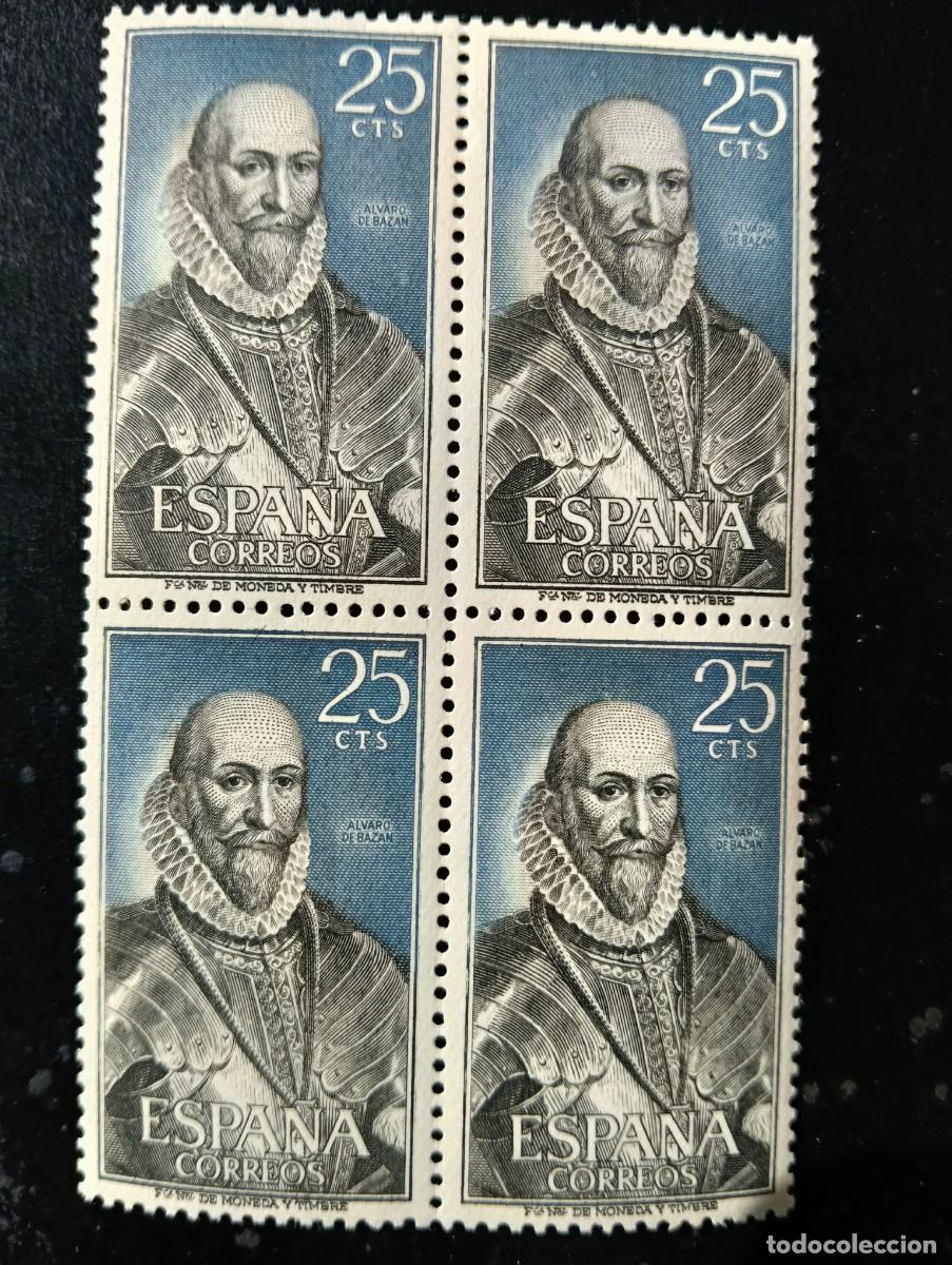 Francobolli: ESPA&Ntilde;A 1965 - Edifil 1795 - PERSONAJES ESPA&Ntilde;OLES - BLOQUE 4 SELLOS