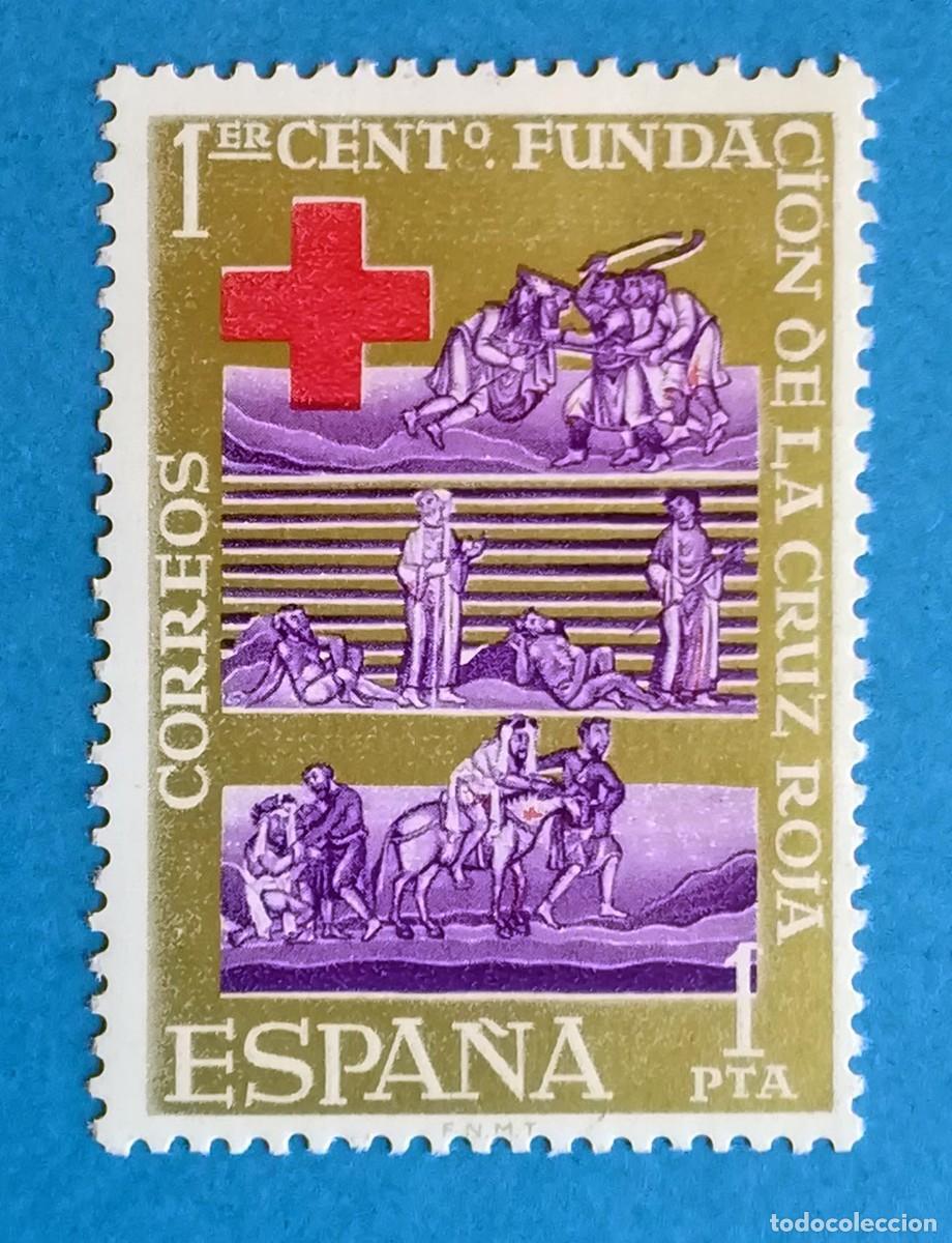 Selos: I Centenario Fundaci&oacute;n Cruz Roja. Edifil 1534. Nuevo sin fijasellos.