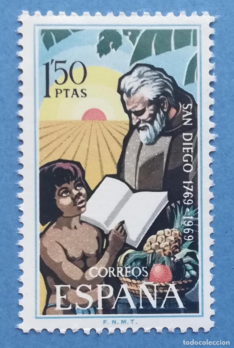 Timbres: Centenario de la Fundaci&oacute;n de San Diego, California (1769&ndash;1969). Edifil 1932. Nuevo, sin fijasellos.