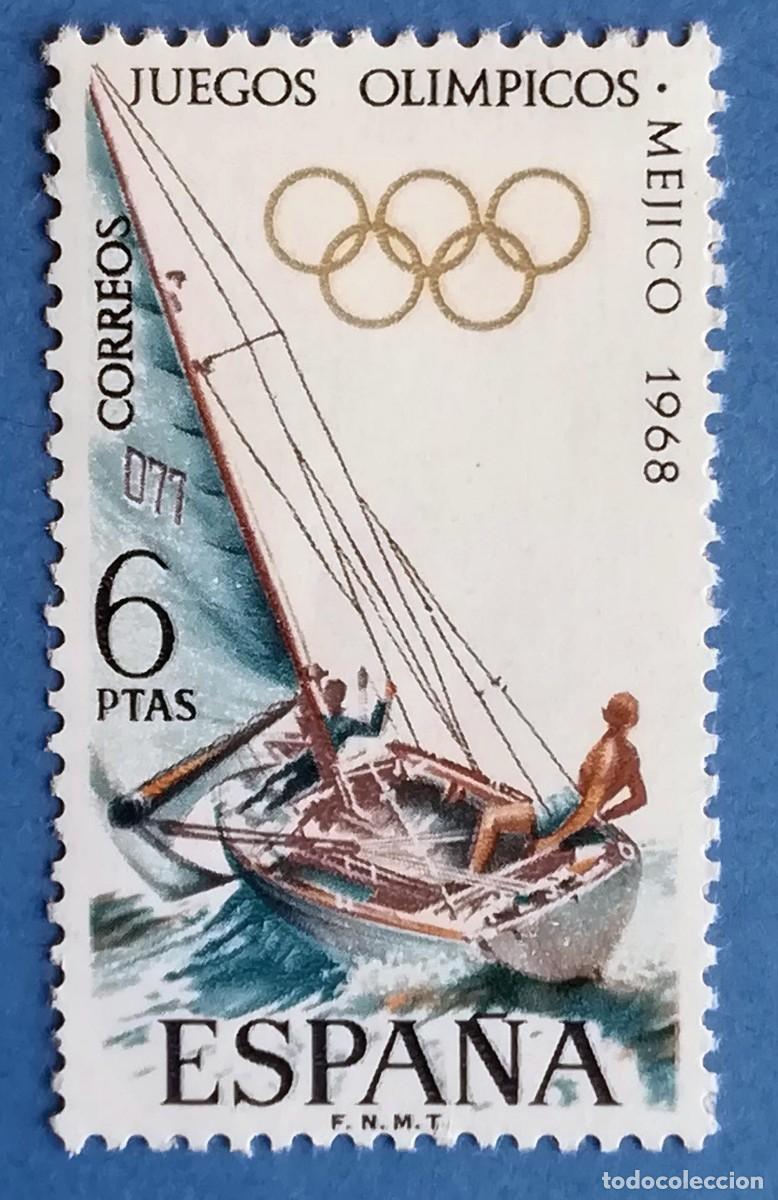 Timbres: XIX Juegos Ol&iacute;mpicos M&eacute;xico 1968 (Vela). Edifil 1888. Nuevo, sin fijasellos.