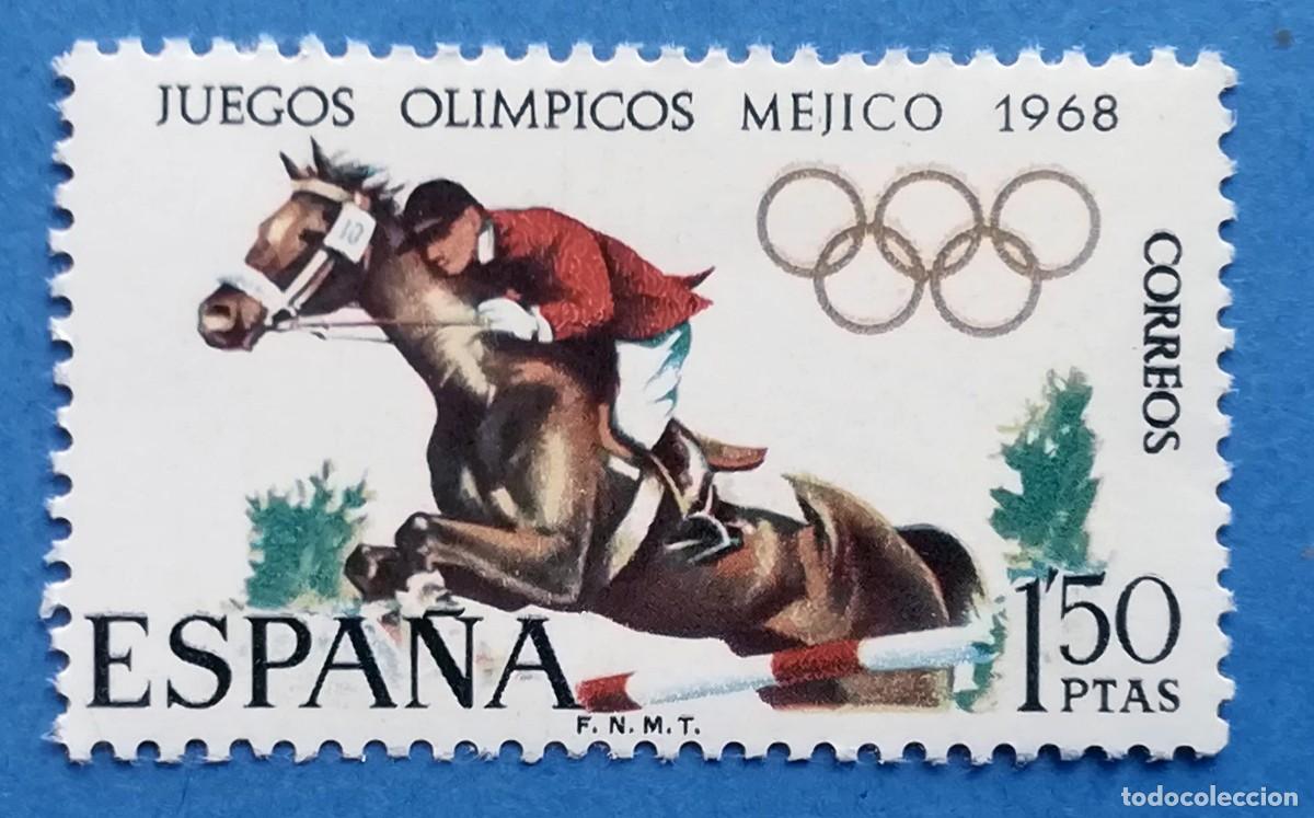 Timbres: XIX Juegos Ol&iacute;mpicos M&eacute;xico 1968 (Hipica). Edifil 1886. Nuevo, sin fijasellos.