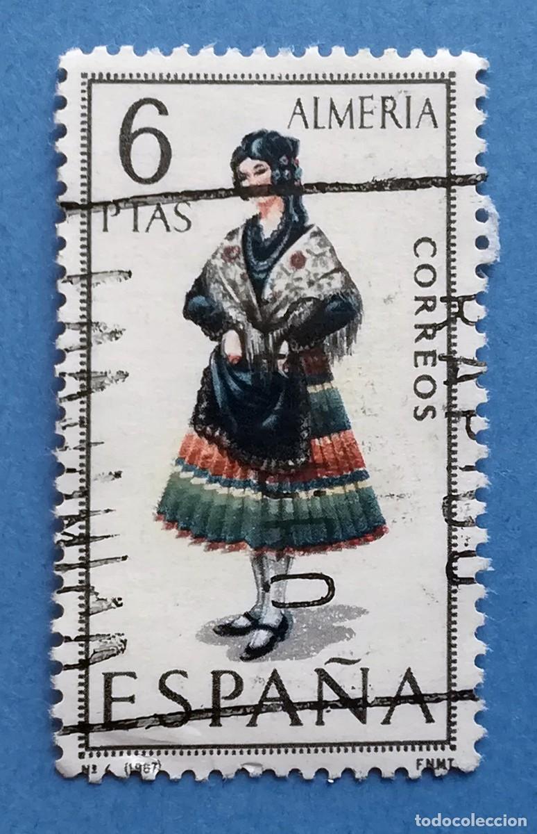Francobolli: Trajes T&iacute;picos Espa&ntilde;oles. Almer&iacute;a. Edifil 1770. Usado, sin fijasellos.