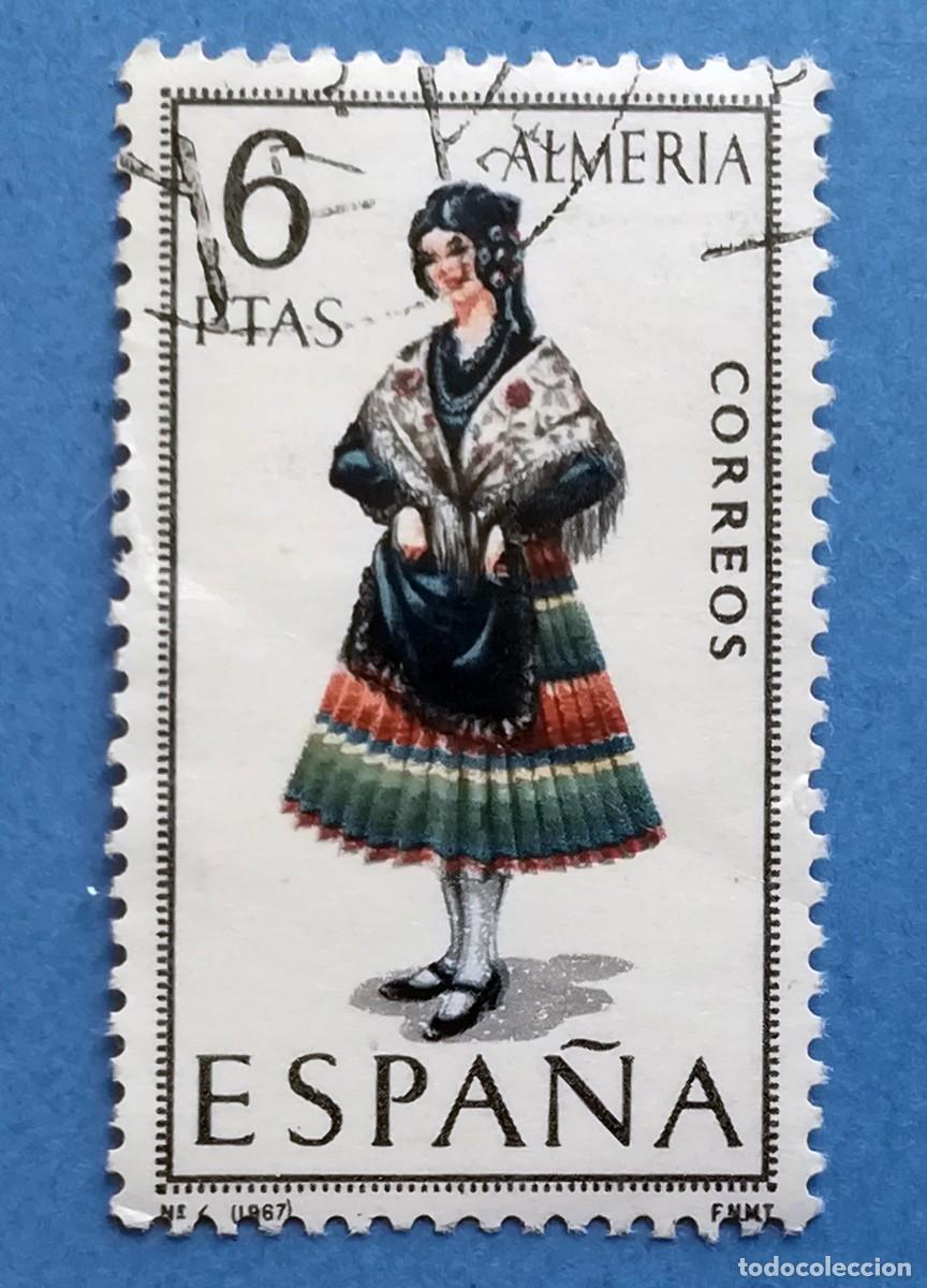 Francobolli: Trajes T&iacute;picos Espa&ntilde;oles. Almer&iacute;a. Edifil 1770. Usado, sin fijasellos.