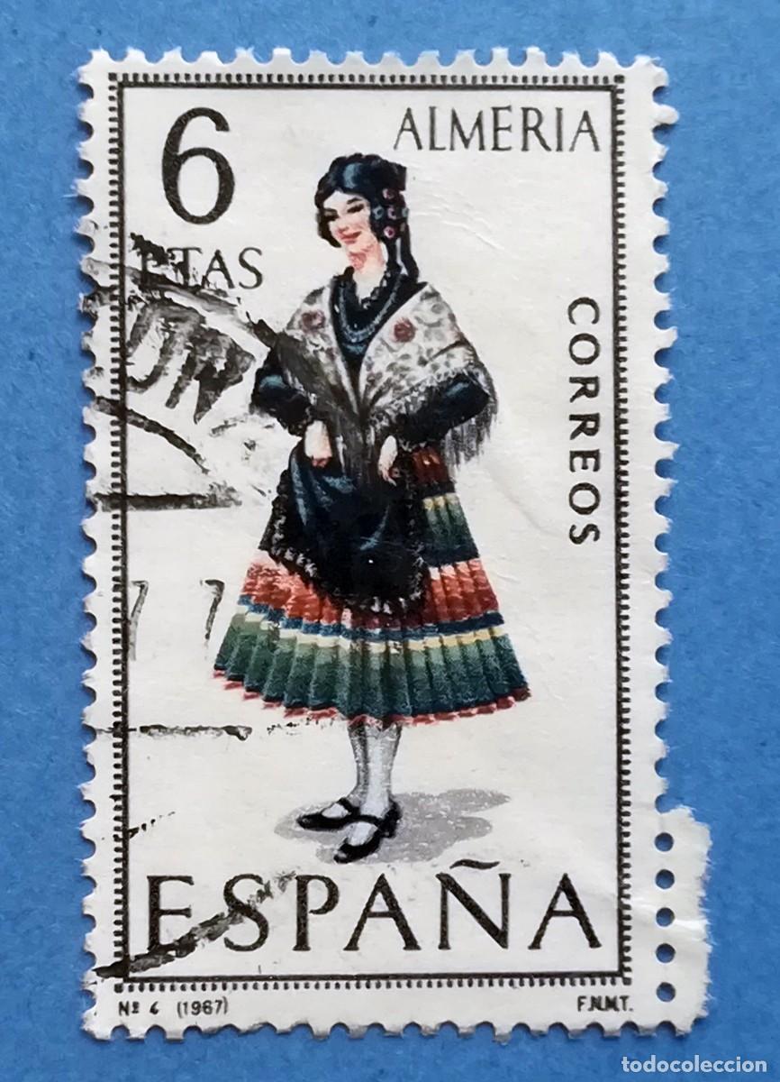 Francobolli: Trajes T&iacute;picos Espa&ntilde;oles. Almer&iacute;a. Edifil 1770. Usado, sin fijasellos.