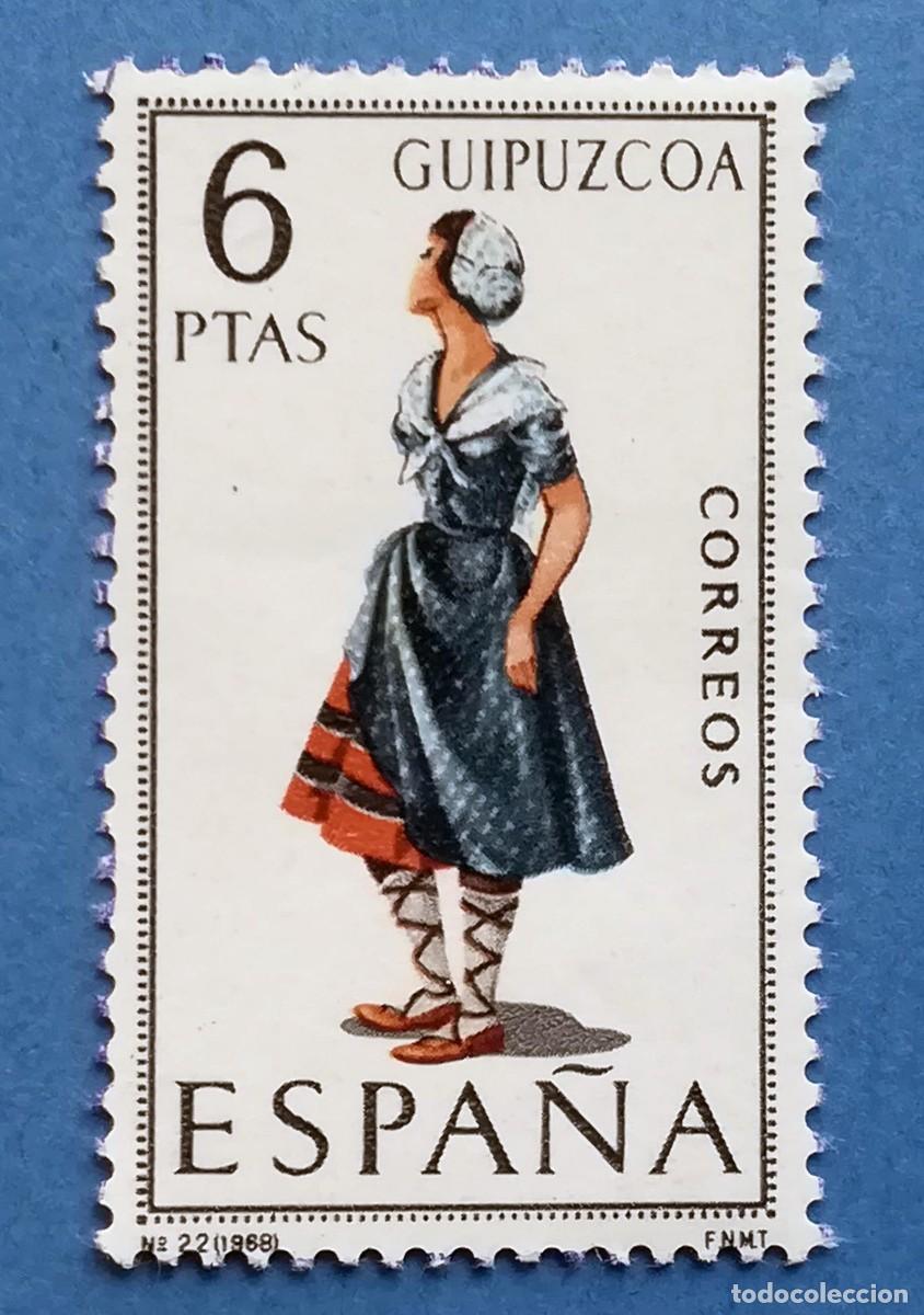 Timbres: Trajes T&iacute;picos Espa&ntilde;oles. Guip&uacute;zcoa. Edifil 1848. Nuevo, sin fijasellos.