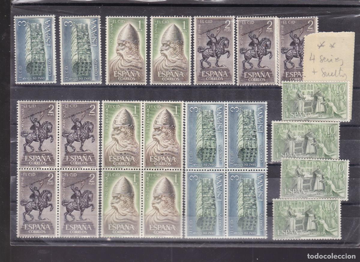 Timbres: AA35-CID Edifil 1444/47 x 4 Series + Sueltos . Nuevos ** Sin Fijasellos . + 60 euros