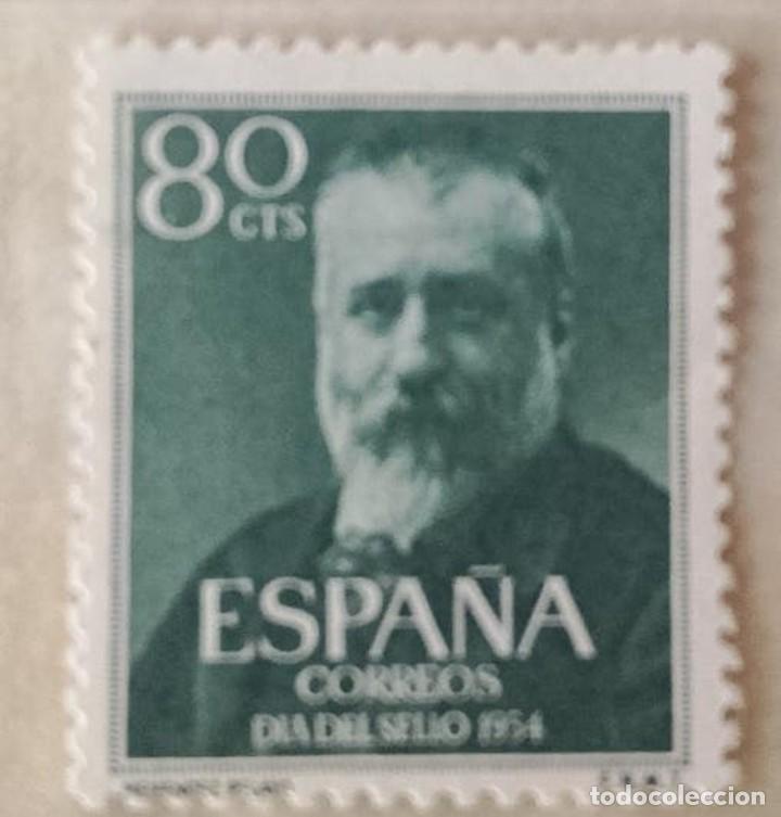 Briefmarken: Sellos. Edifil 1142. Centenario del nacimiento del escritor Marcelino Men&eacute;ndez Pelayo. A&ntilde;o 1954.