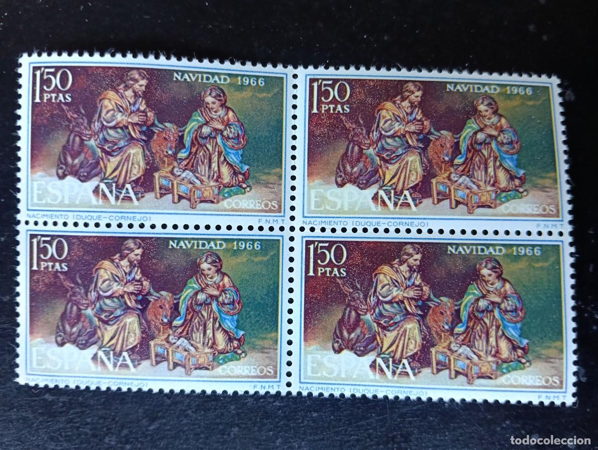 Briefmarken: ESPA&Ntilde;A 1966 - EDIFIL 1764 - SERIENAVIDAD - BLOQUE DE 4