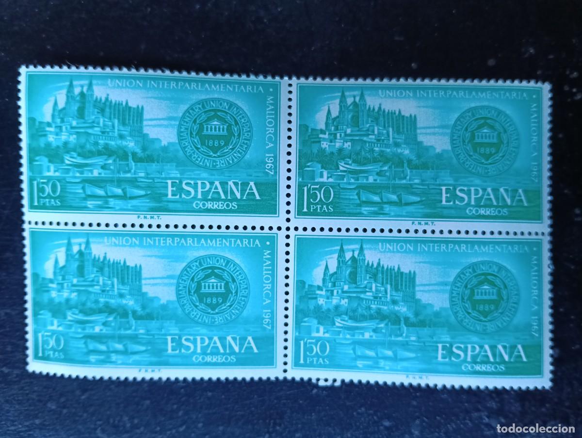 Briefmarken: ESPA&Ntilde;A 1967 - EDIFIL 1789 - UNION INTERPARLAMENTARIA, MALLORCA - BLOQUE DE 4