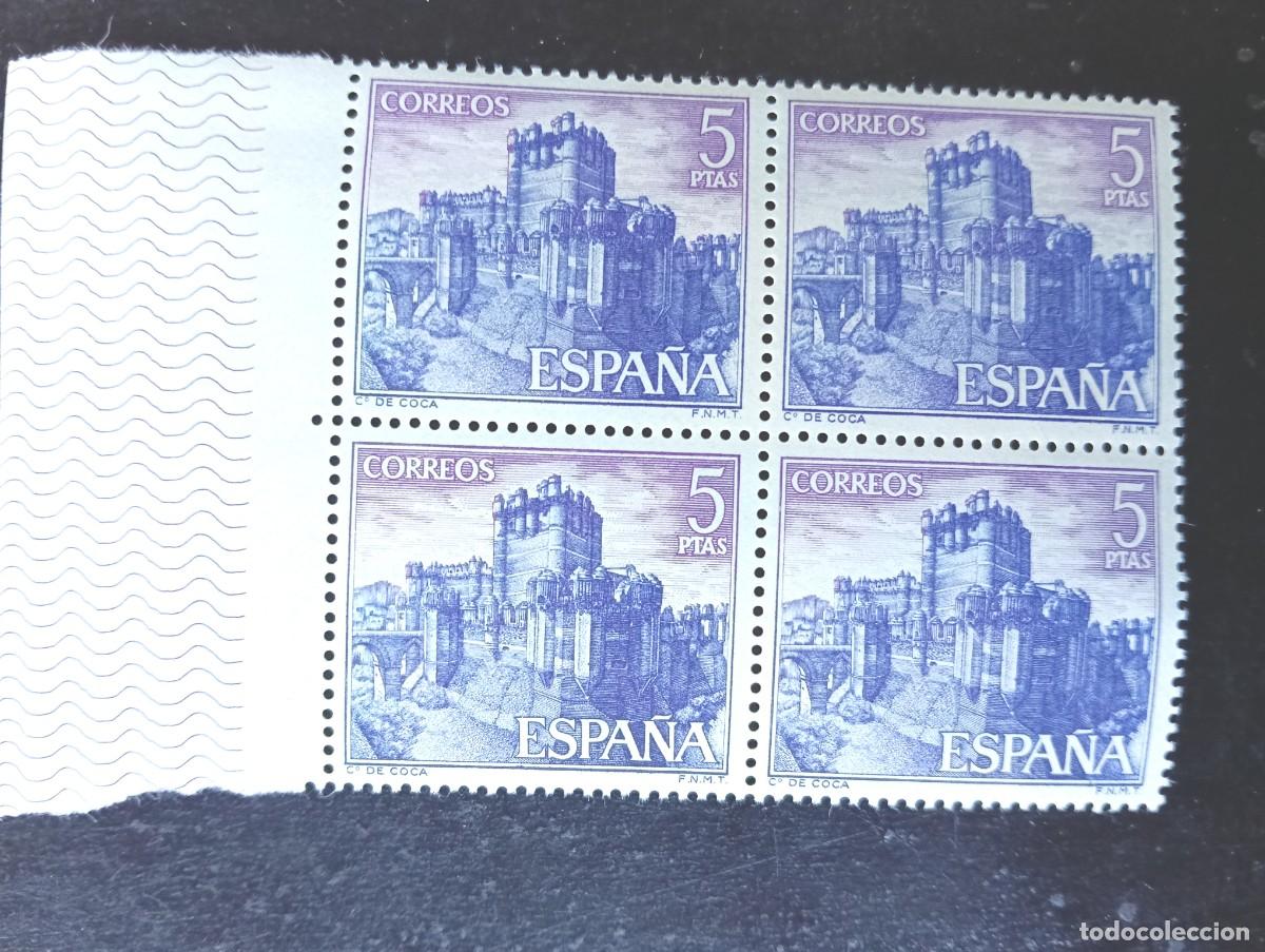 Selos: ESPA&Ntilde;A 1967 - EDIFIL 1814 - CASTILLOS DE ESPA&Ntilde;A - CASTILLO DE COCA - BLOQUE DE 4