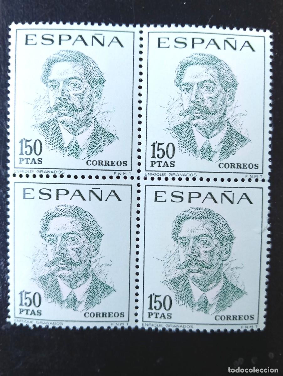 Selos: Espa&ntilde;a 1967 - Edifil 1831 - Centenarios de celebridades. Enrique Granados - Bloque de 4