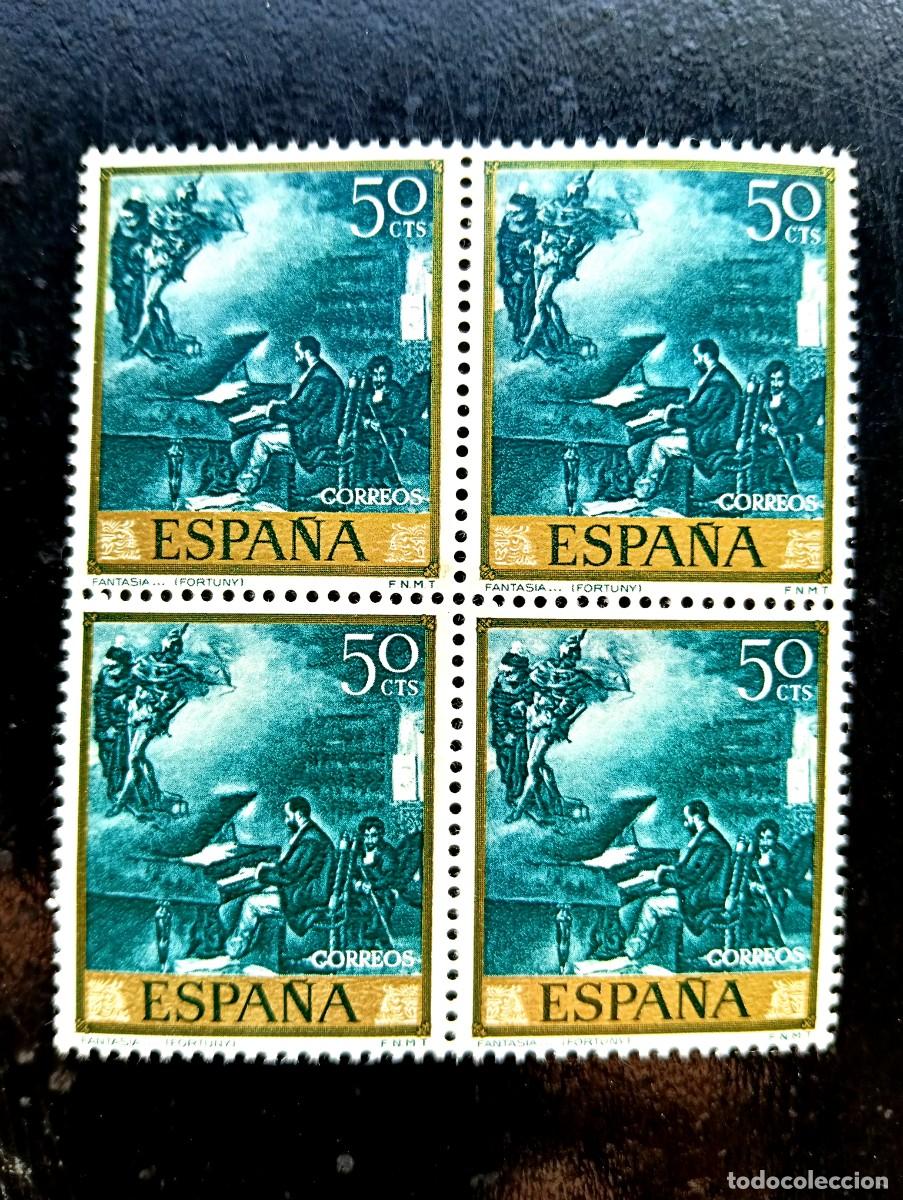 Briefmarken: Espa&ntilde;a 1968 - Edifil 1855 - Mariano Fortuny. Fantas&iacute;a - Bloque de 4