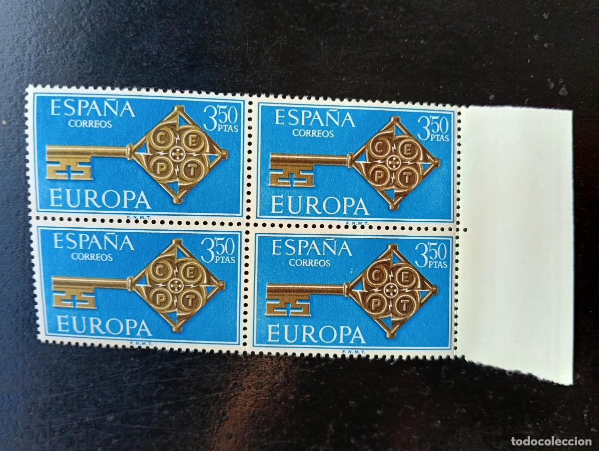 Francobolli: Espa&ntilde;a 1968 - Edifil 1868 - Europa-CEPT - Bloque de 4