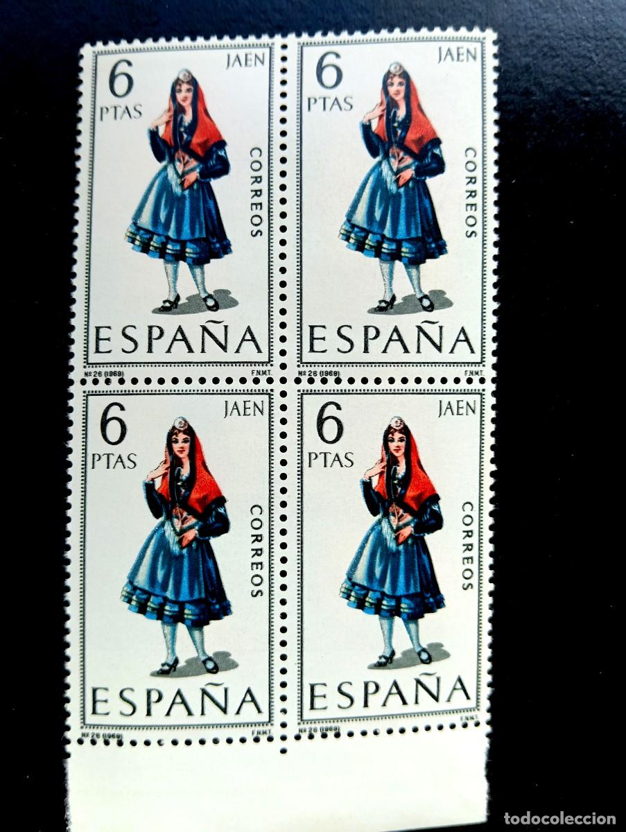 Stamps: Espa&ntilde;a 1969 - Edifil 1899 - Trajes t&iacute;picos espa&ntilde;oles. - JAENi - Bloque de 4