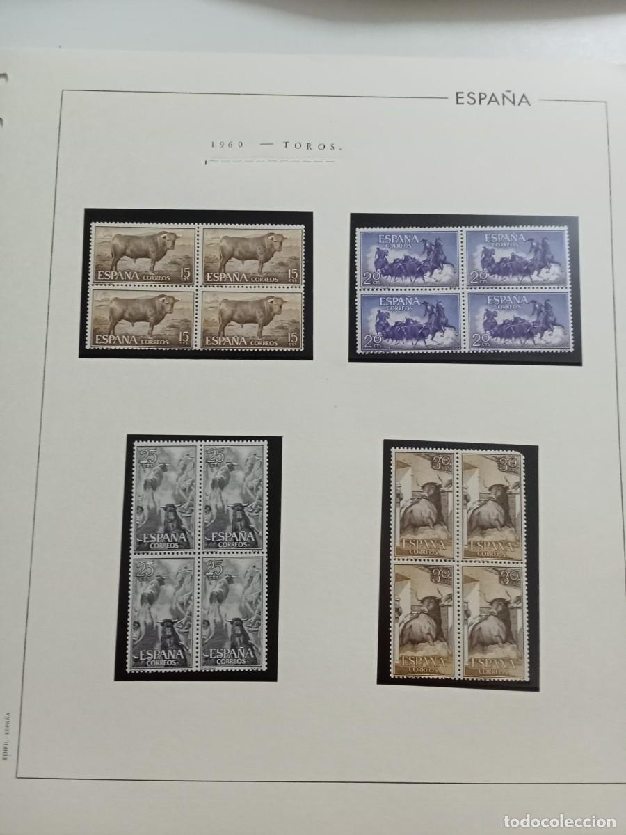 Selos: EDIFIL 1254/1269**MNH. FIESTA NACIONAL DE TAUROMAQUIA, 16 VALORES EN BL-4. A&Ntilde;O 1960.
