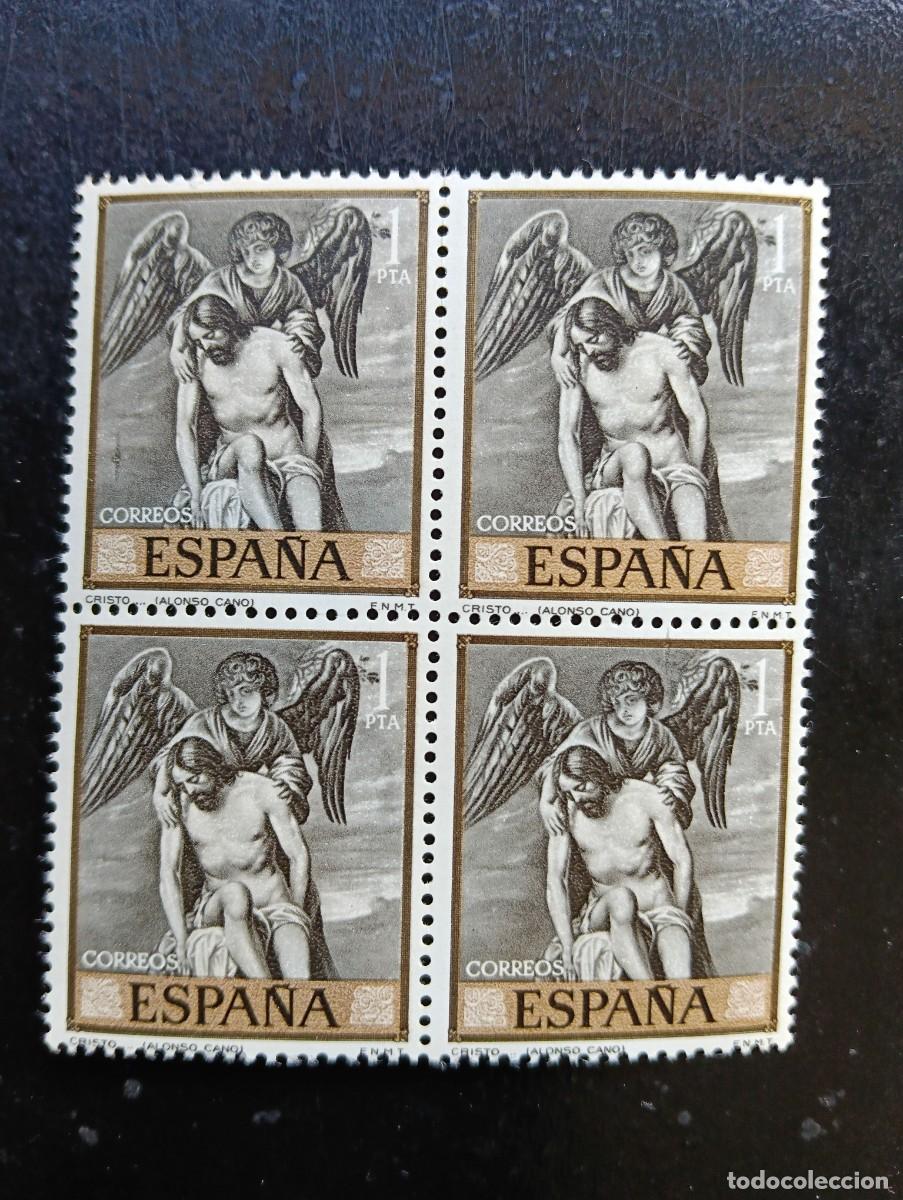 Sellos: ESPA&Ntilde;A 1969 - PINTOR ALONSO CANO - EDIFIL 1912 - BLOQUE DE 4