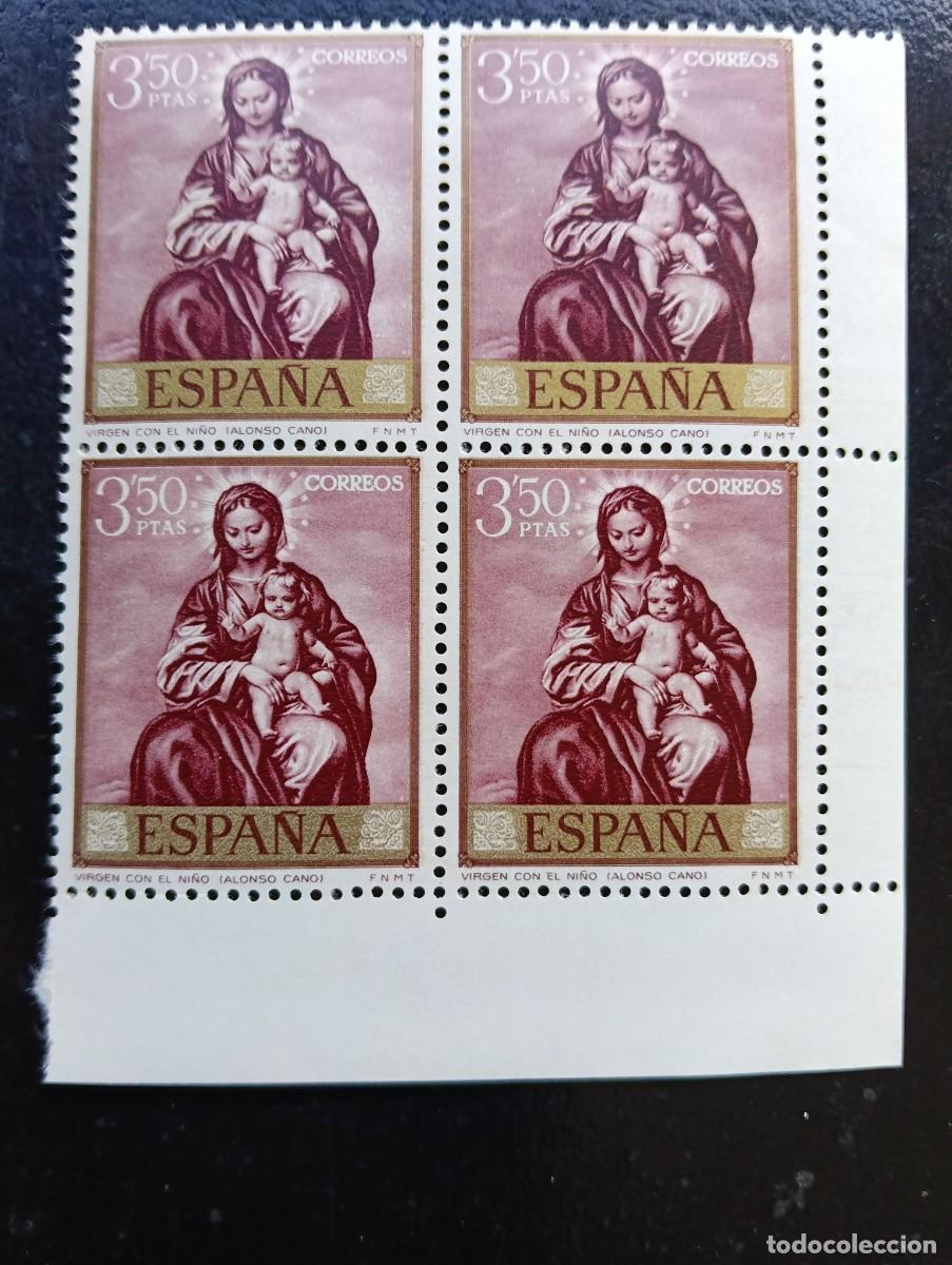 Selos: ESPA&Ntilde;A 1969 - VIRGEN CON EL NI&Ntilde;O - ALONSO CANO - EDIFIL 1917 - BLOQUE DE 4