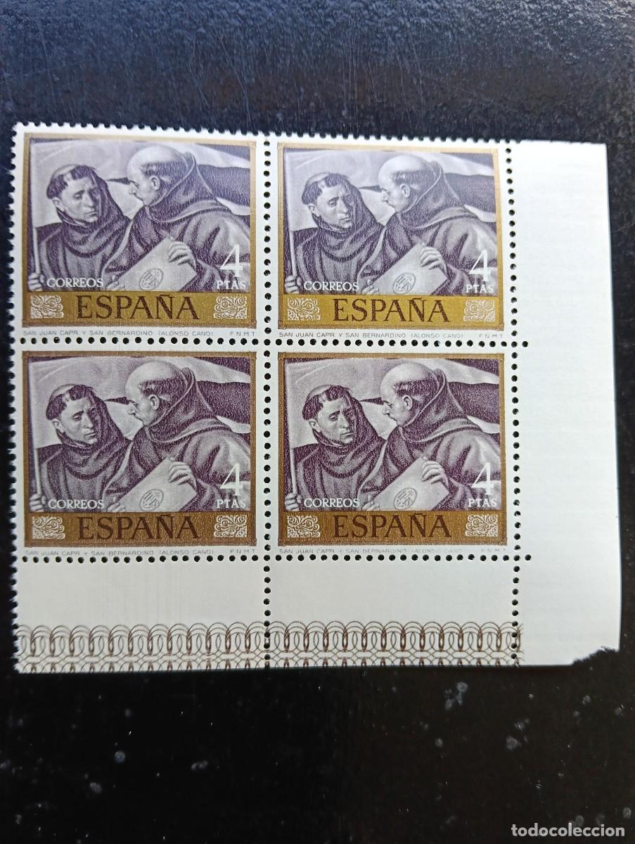 Stamps: ESPA&Ntilde;A 1969 - EDIFIL 1918 - ALONSO CANO - SAN JUAN y SAN BERNARDINO - BLOQUE DE 4