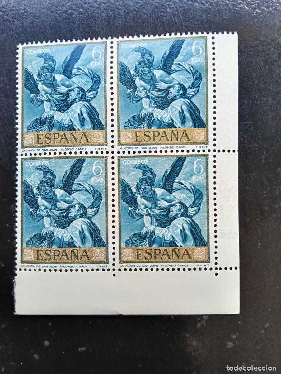 Selos: ESPA&Ntilde;A 1969 - PINTOR ALONSO CANO - EDIFIl 1919 - BLOQUE DE 4