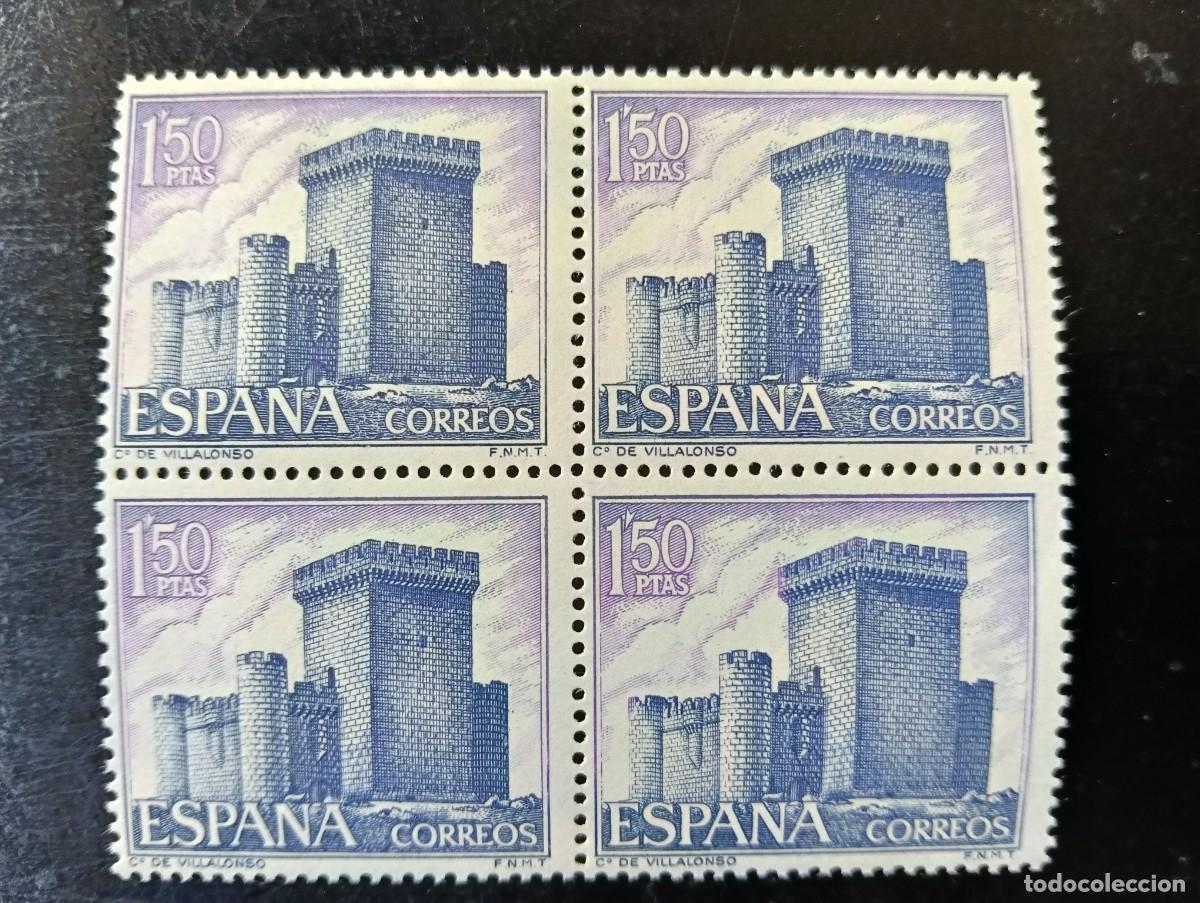 Timbres: Espa&ntilde;a 1969 - Edifil 1928 - Castillos de Espa&ntilde;a. Villalonso (Zamora) - Bloque de 4