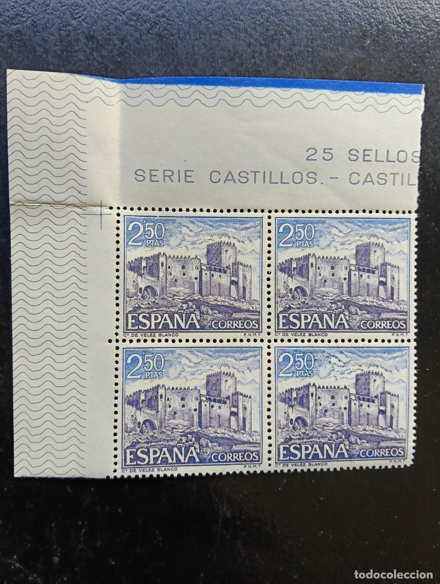 Selos: Espa&ntilde;a 1969 - Edifil 1929 - Castillos de Espa&ntilde;a. V&eacute;lez Blanco (Almer&iacute;a) - Bloque de 4