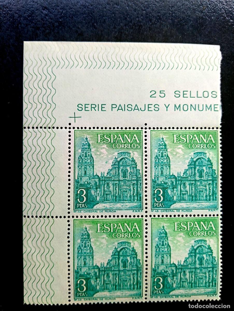 Selos: Espa&ntilde;a 1969 - Edifil 1936 - Serie tur&iacute;stica. Catedral de Murcia - Bloque de 4