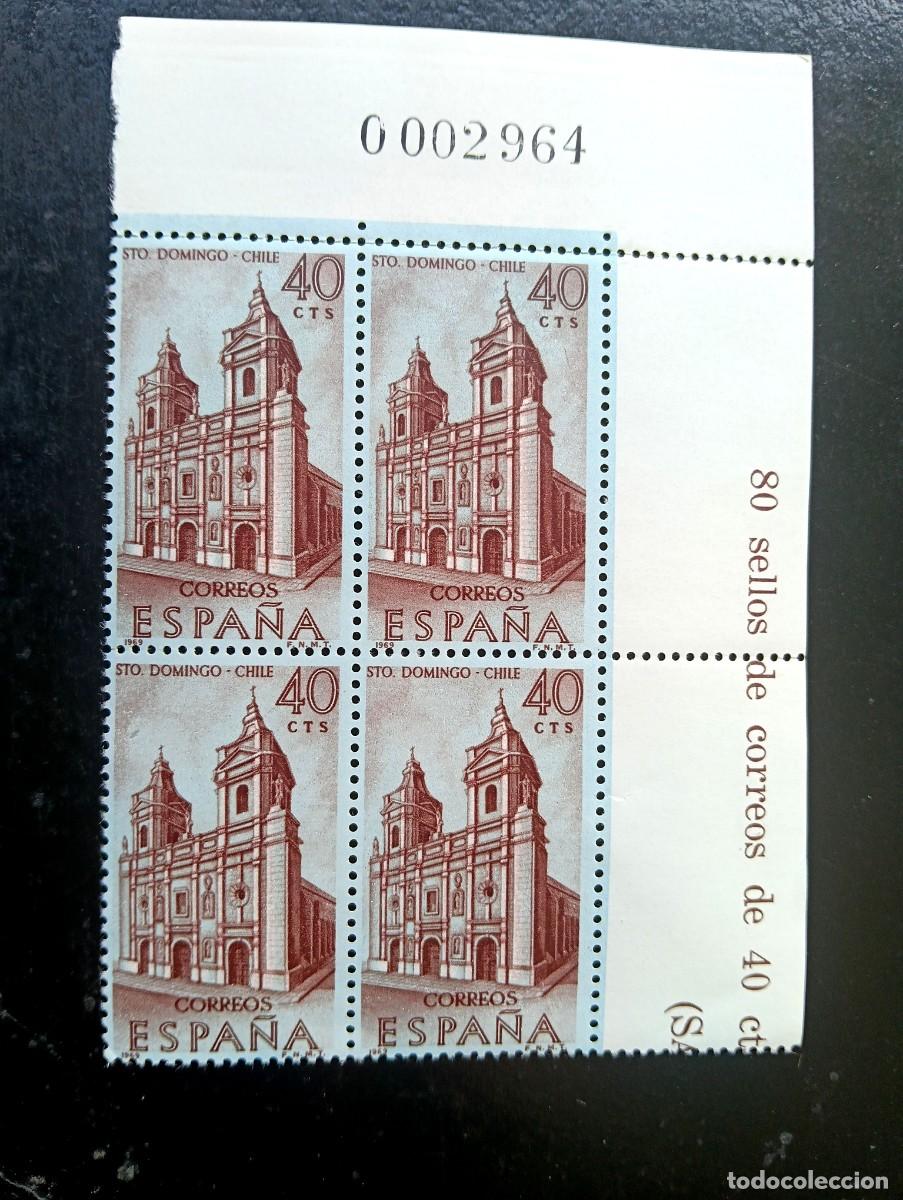 Selos: Espa&ntilde;a 1969 - Edifil 1939 - Forjadores de Am&eacute;rica. Convento de Santo Domingo - Bloque de 4
