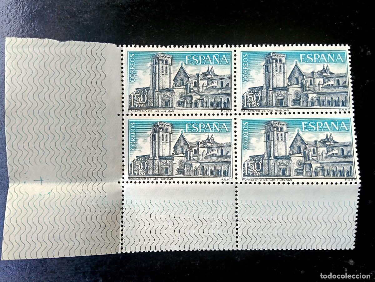Selos: Espa&ntilde;a 1969 - Edifil 1946 - Monasterio de las Huelgas. Vista general - Bloque de 4