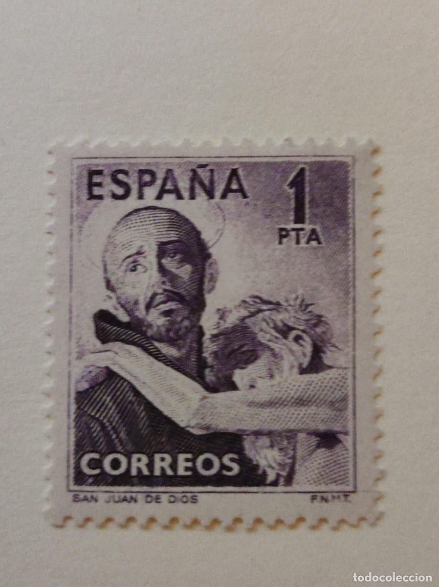 Sellos: ESPA&Ntilde;A .1950. E- 1070 . NUEVO CON FIJASELLOS. FOTO. 873