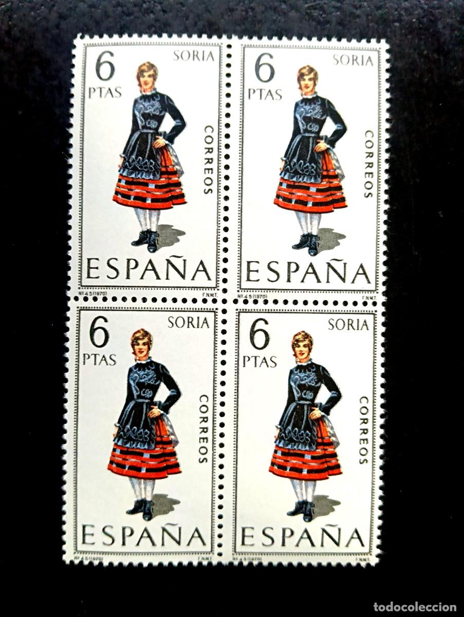 Selos: Espa&ntilde;a 1970 - Edifil 1957 - Trajes t&iacute;picos espa&ntilde;oles. soria - Bloque de 4