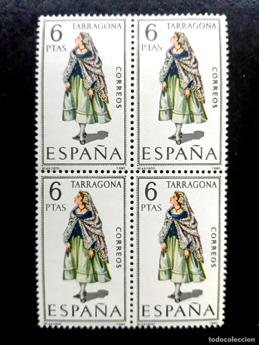 Stamps: Espa&ntilde;a 1970 - Edifil 1958 - Trajes t&iacute;picos espa&ntilde;oles. tarragona - Bloque de 4